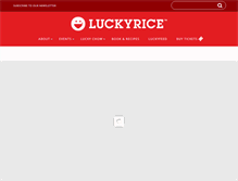 Tablet Screenshot of luckyrice.com